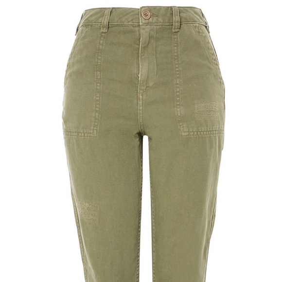 Topshop Khaki Utility Pants - Picture 4 of 4